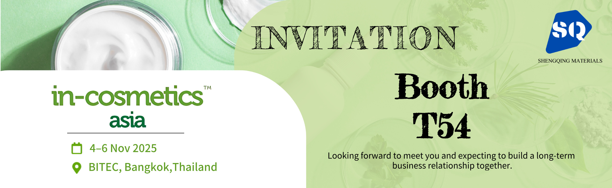 مواد SQ في In-Cosmetic Asia 2025